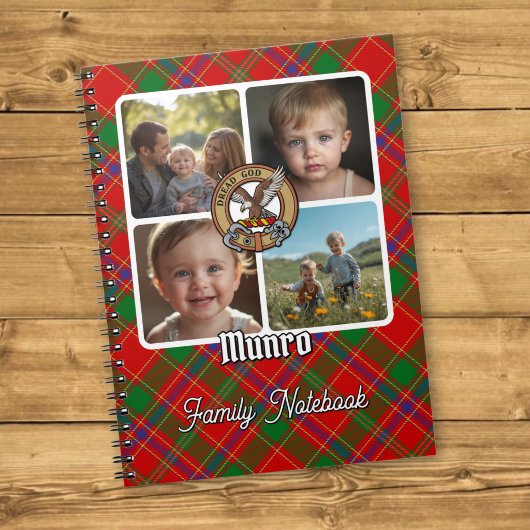 Munro-familiefotocollage Notitieboek