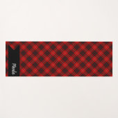 Munro Schots Tartan Plaid Patroon Yogamat (Voorkant (horizontaal))
