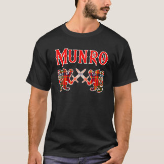 Munro Schotse Clan Kilt Leeuw Familienaam Tartan T T-shirt