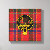 Munro Scottish Crest en Tartan Canvas print (Voorkant)