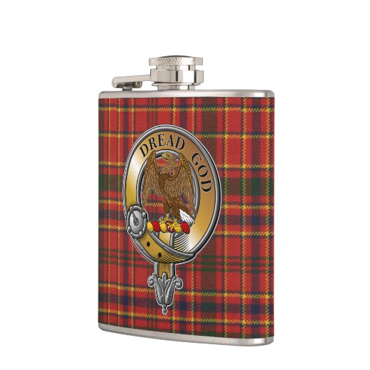 Munro Tartan & Badge Heupfles (Links)