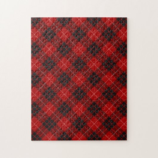 Munro Tartan Plaid Patroon Legpuzzel (Verticaal)