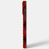 Munro tartan red black plaid Case-Mate iPhone case (Achterkant / Links)