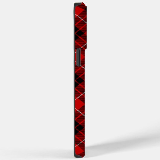 Munro tartan red black plaid Case-Mate iPhone case (Achterkant / Rechts)