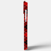 Munro tartan red black plaid Case-Mate iPhone case (Achterkant / Links)