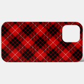 Munro tartan red black plaid Case-Mate iPhone case (Achterkant (horizontaal))