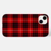 Munro tartan red black plaid Case-Mate iPhone case (Achterkant (horizontaal))