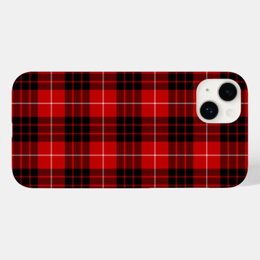 Munro tartan red black plaid Case-Mate iPhone case (Achterkant (horizontaal))