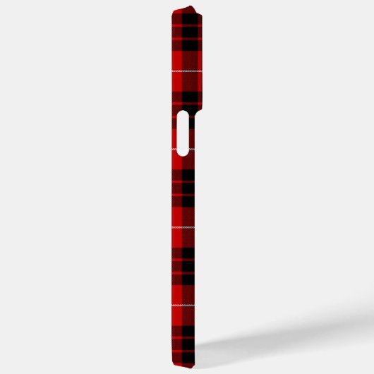 Munro tartan red black plaid Case-Mate iPhone case (Achterkant / Rechts)