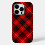 Munro tartan red black plaid Case-Mate iPhone case (Achterkant)