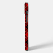 Munro tartan red black plaid Case-Mate iPhone case (Achterkant / Links)