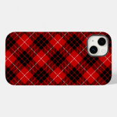 Munro tartan red black plaid Case-Mate iPhone case (Achterkant (horizontaal))