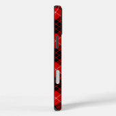 Munro tartan red black plaid Case-Mate iPhone case (Achterkant / Rechts)