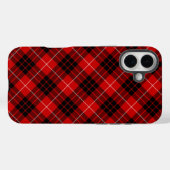 Munro tartan red black plaid Case-Mate iPhone case (Achterkant (horizontaal))