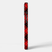 Munro tartan red black plaid Case-Mate iPhone case (Achterkant / Links)