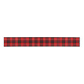 Munro tartan red black plaid grosgrain lint (Voorkant)