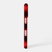 Munro tartan red black plaid iPhone 16 hoesje (Rechterkant)