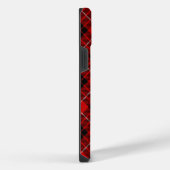 Munro tartan red black plaid iPhone hoesje (Rechterkant)