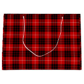 Munro tartan red black plaid large cadeautasje (Voorkant)