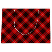 Munro tartan red black plaid large cadeautasje (Voorkant)
