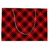 Munro tartan red black plaid large cadeautasje (Achterkant)