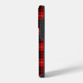 Munro tartan rood zwart geruit iPhone hoesje (Linkerkant)