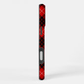 Munro tartan rood zwart geruit iPhone hoesje (Rechterkant)
