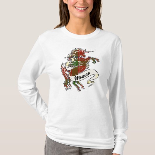 Munro Tartan Unicorn T-shirt (Voorkant)