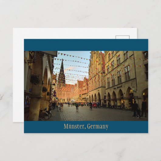 Münster, Duitsland 2 Briefkaart (Voorkant / Achterkant)