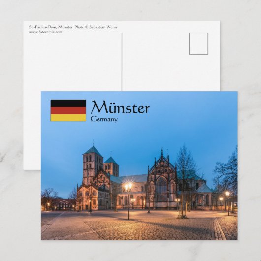 Münster Duitsland Briefkaart (Voorkant / Achterkant)