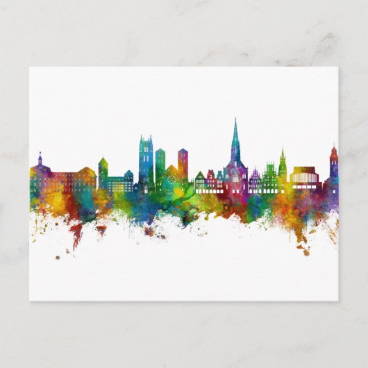Münster Duitsland Skyline Briefkaart (Voorkant)