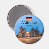 Münster Duitsland Souvenir Magneet (Voorkant / Achterkant)