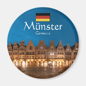 Münster Duitsland Souvenir Magneet (Voorkant)