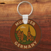 Münster Duitsland Stad Kunst Sleutelhanger (Voorkant)