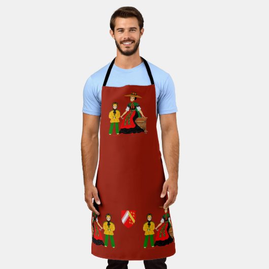 Munster, Elzas, Frankrijk Schort (Gedragen)