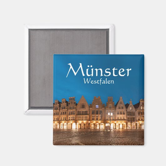 Münster Souvenir Magneet (Voorkant / Achterkant)