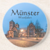 Münster Souvenir Zandsteen Onderzetter (Voorkant)