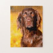 Munsterlander Dog. Jigzaag Puzzle Legpuzzel (Verticaal)