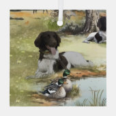 Munsterlander Glas Ornament (Achterkant)