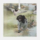 Munsterlander Glas Ornament (Voorkant)