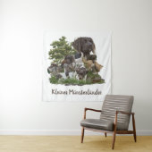 Munsterlander , veelzijdige jachtpuntzoekende wandkleed (In situ)