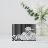 Munstrod Visitekaartje (Staand voorkant)