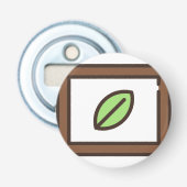munt-1 button flesopener (Voorkant)