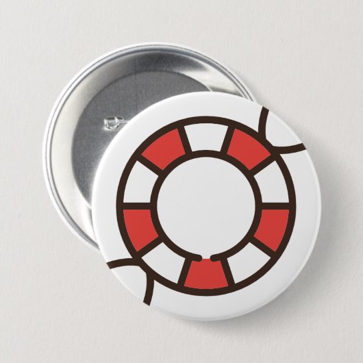 munt-2 ronde button 7,6 cm (Voorkant /achterkant)