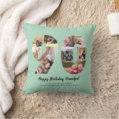 Munt 90e nummer fotocollage aangepaste groet kussen (Deken)