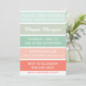 Munt aan Koral Nodal Uitnodiging van de Shower (Staand voorkant)