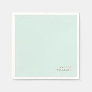 Munt Aangepaste Gouden Tekst Cocktail Servet