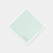 Munt Aangepaste Gouden Tekst Cocktail Servet (Hoek)