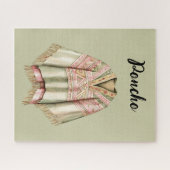 Munt Avocado Roze Poncho Legpuzzel (Horizontaal)