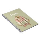 Munt Avocado Roze Poncho Notitieboek (Rechterzijde)